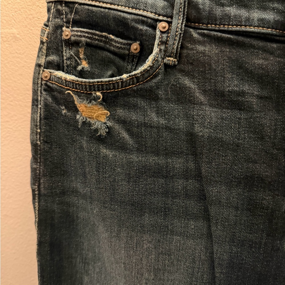 Mother "The Pixie Dropout" Button Fly Distressed … - image 3